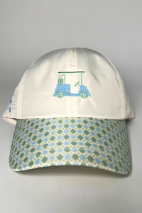 Cross Stitch Golf Cart Hat