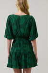 Benti Abstract Suma Ruffle Mini Dress