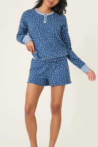 PJ Salvage Cozy Life Ditsy Floral Shorts