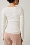 Boat Neck Long Sleeve Top
