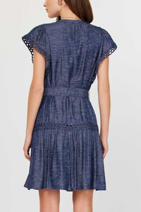 Embroidered Mini Dress