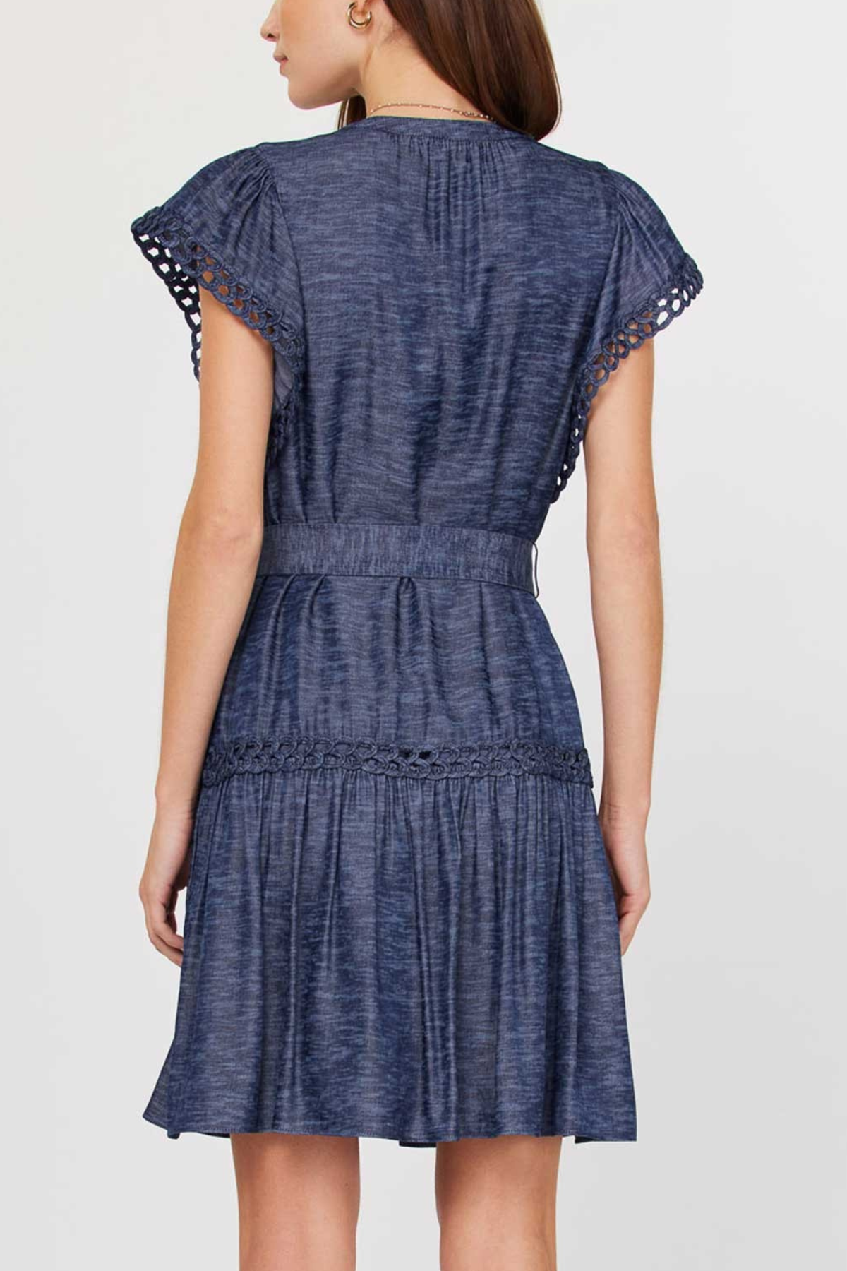 Embroidered Mini Dress