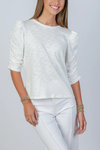 Sophie Ruched Tee *REORDER COMING*