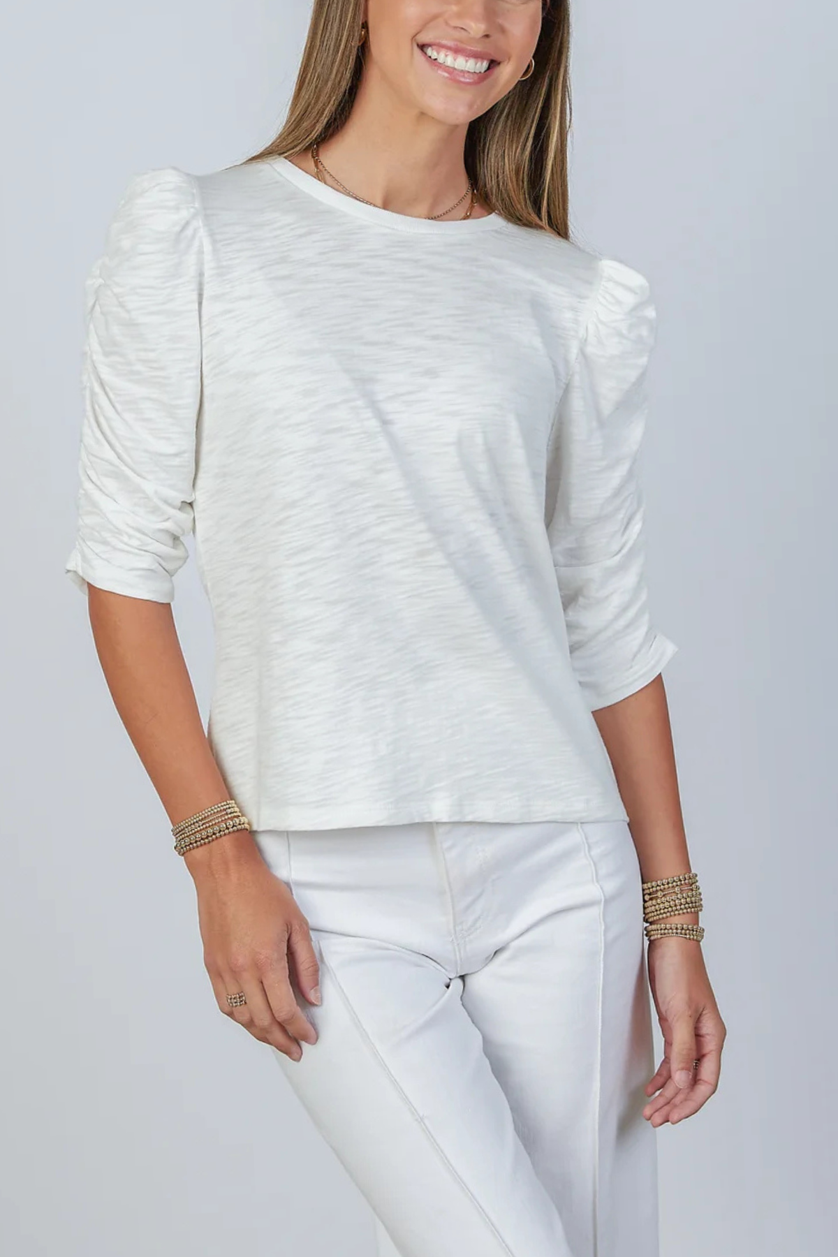 Sophie Ruched Tee *REORDER COMING*