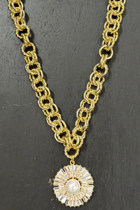 Mother Of Pearl Pendant Necklace