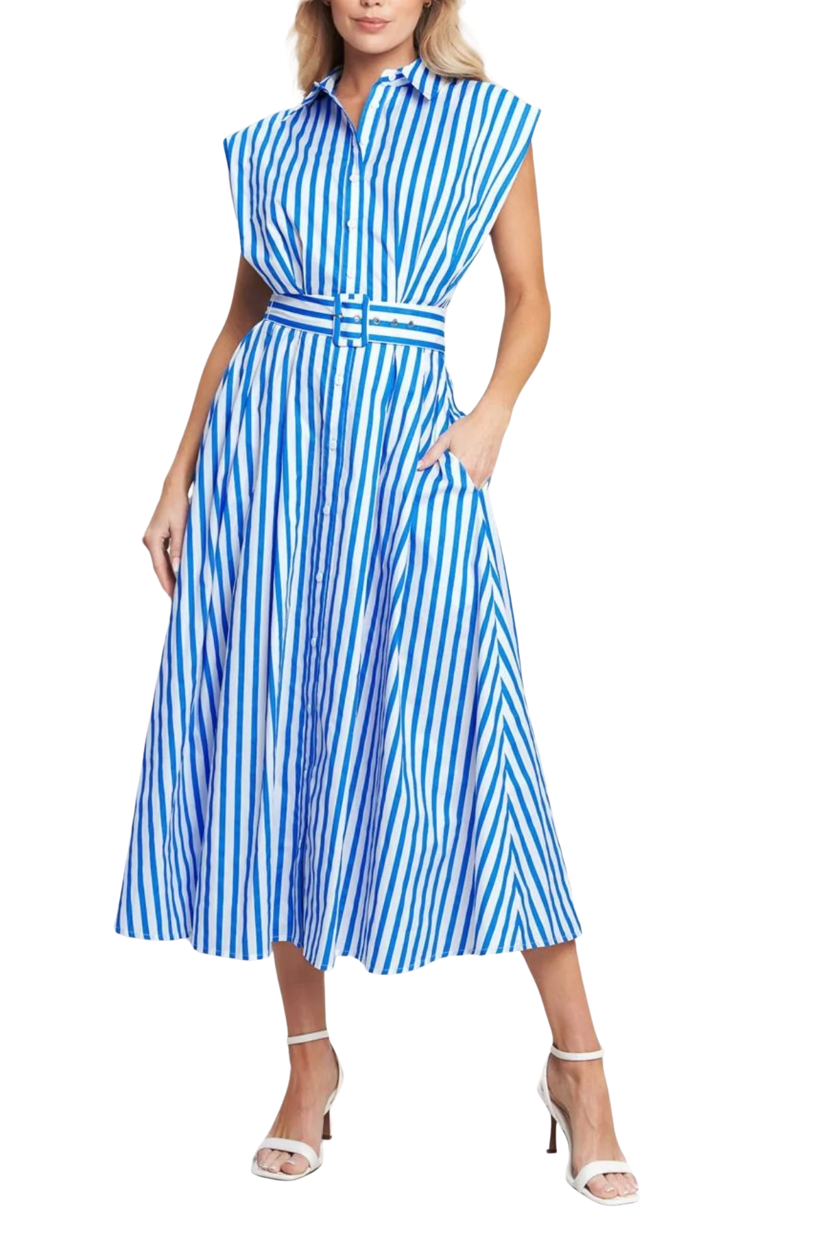 Striped Midi Dress