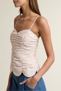 Ruched Scallop Top