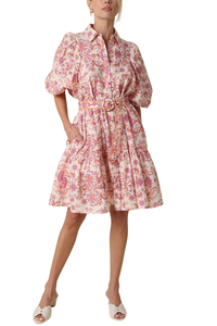 Amelie Floral Belted Dress