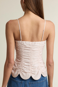 Ruched Scallop Top