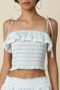 Leia Ruffle Crop Top