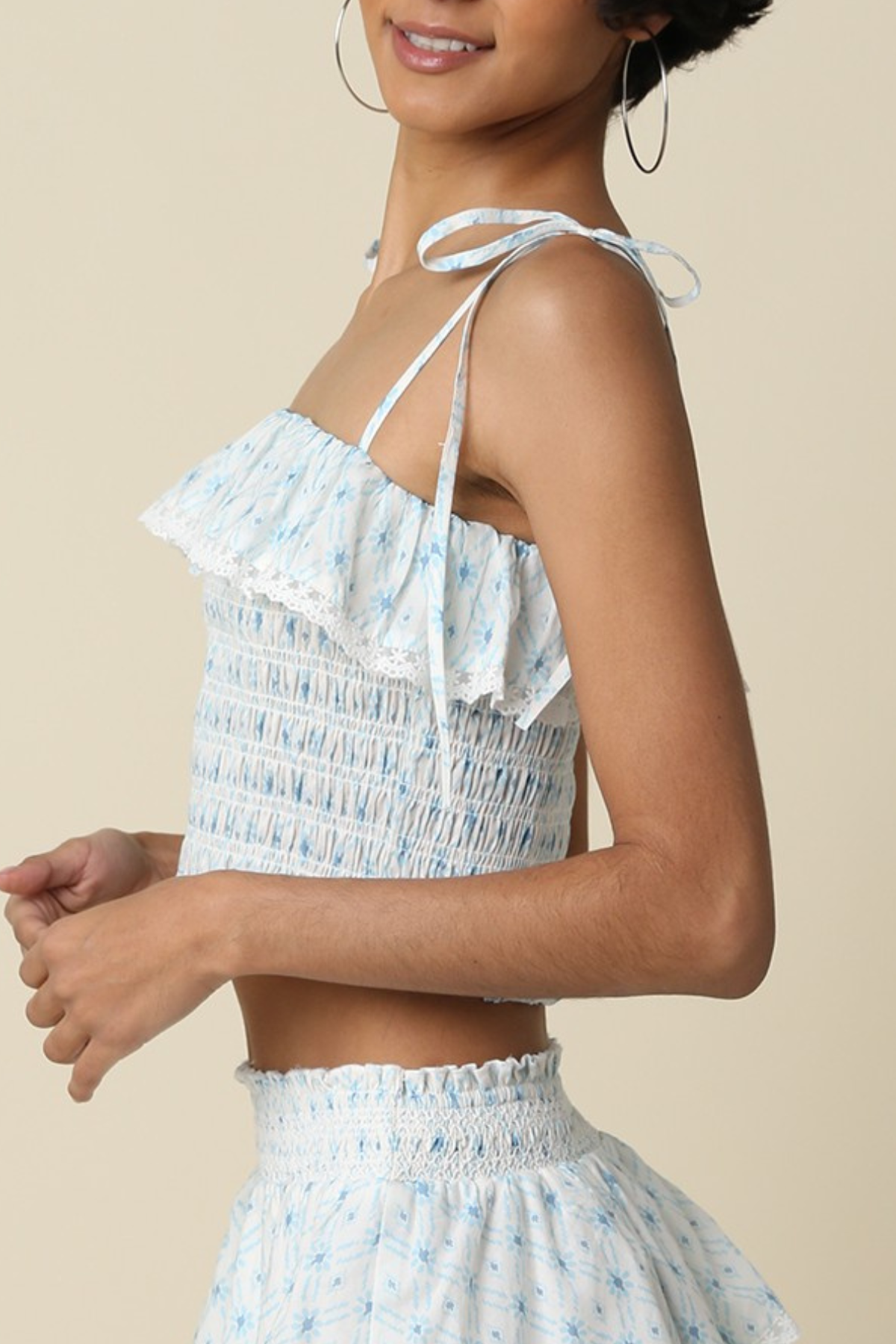 Leia Ruffle Crop Top