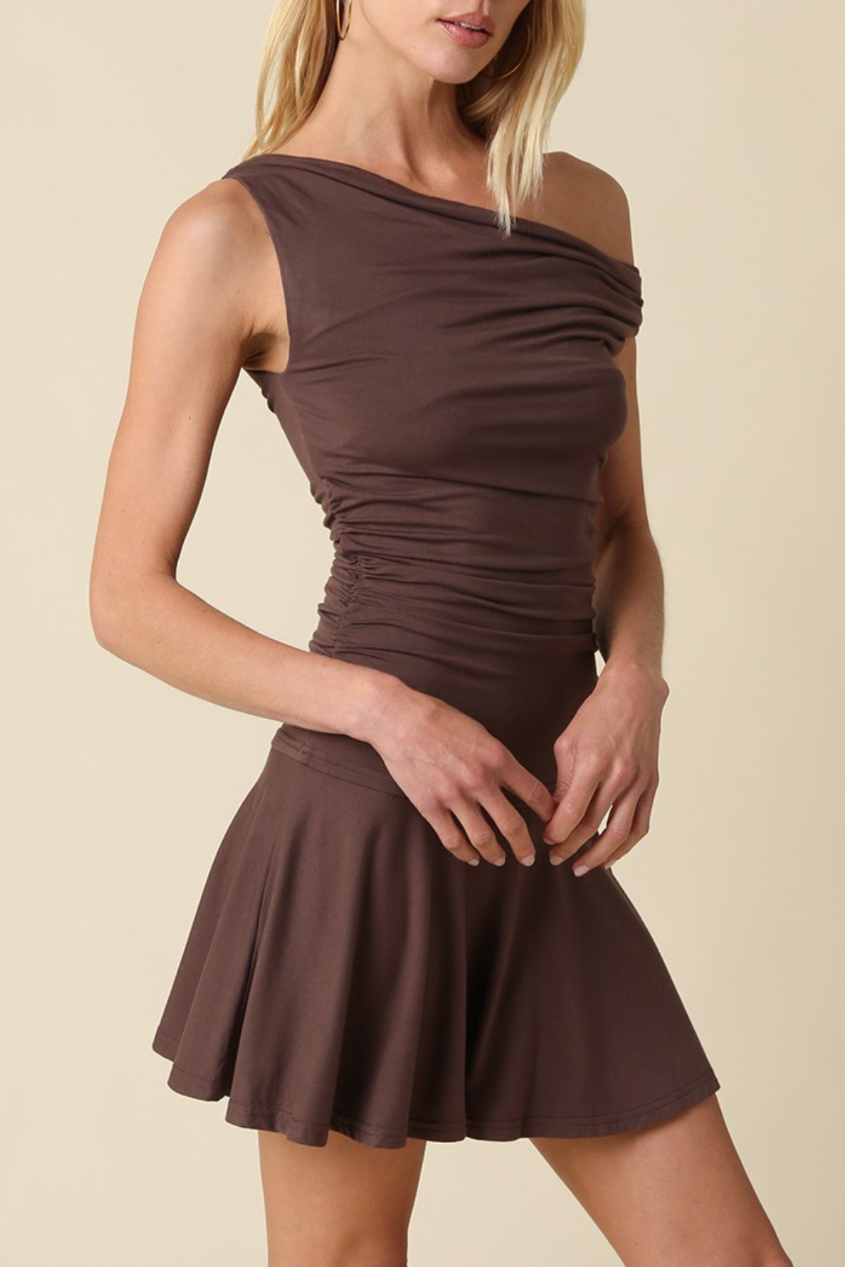 Nina One Shoulder Mini Dress
