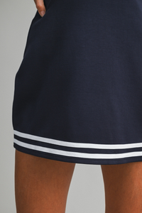  Contrast Trim Dress With Shorts