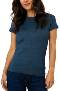 Michael Stars Fallon Shine Crew Neck Tee
