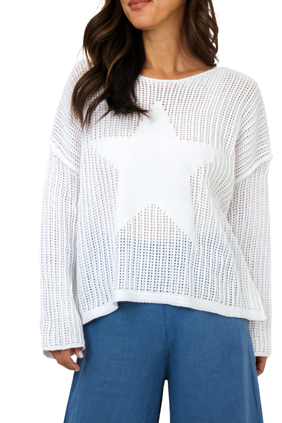 Star Crochet Sweater