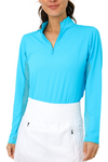 IBKUL Long Sleeve Mock Neck Top