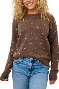 Dotted Knit Sweater