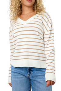 V-Neck Lightweight Sweater Top