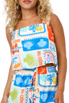Paradise Square Neck Top