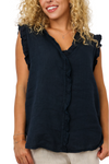 Milio Milano Ruffle Sleeveless Top