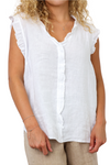 Milio Milano Ruffle Sleeveless Top