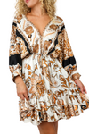 3/4 Dolman Sleeve Mini Dress