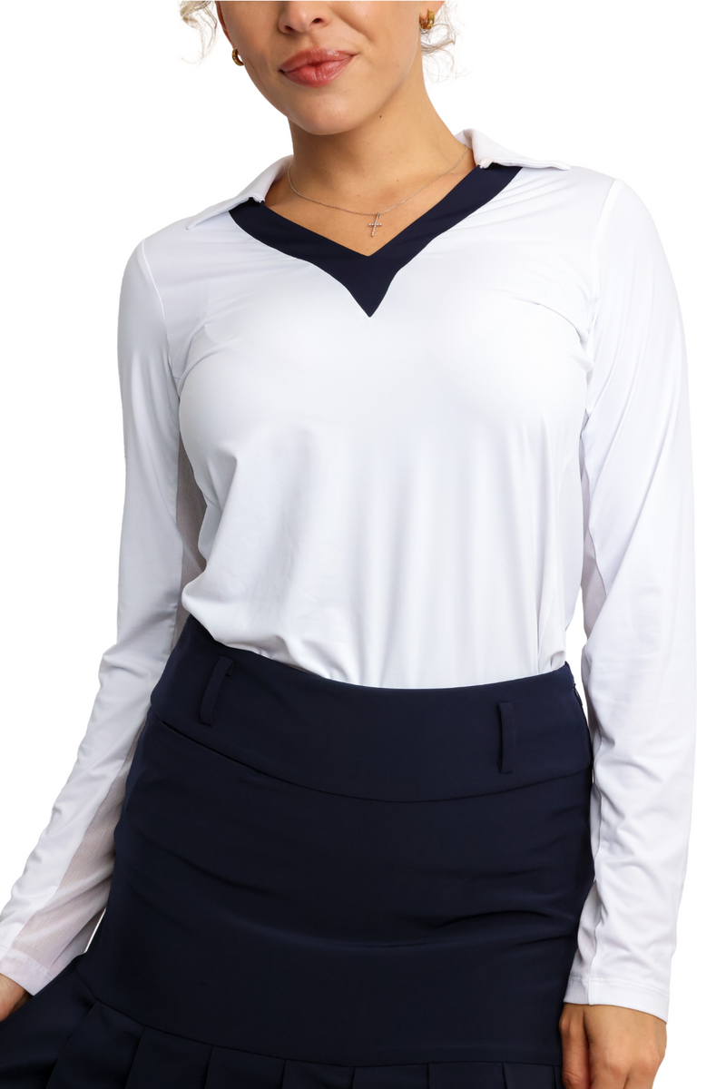 Golftini Long Sleeve Say Yes Polo