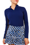 IBKUL Long Sleeve Mock Neck Top