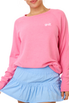 Embroidered Golf Lightweight Brushed Fleece Pullover Sweater