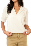 Sweet Clementine V-Neck Top