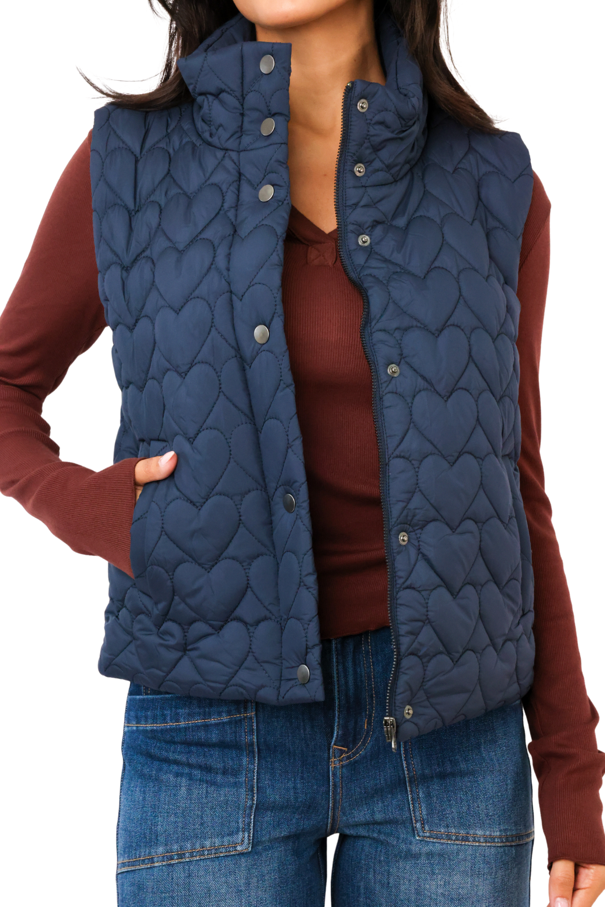 J.Society Heart Puffer Vest