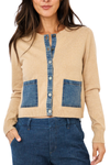J.Society Denim Pocket Cardigan
