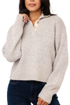 Nova Snap Front Henley Sweater