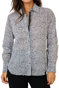 Cino Zanzibar Dot White Button Down Shirt