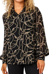 Generation Love Maxwell Rope Georgette Blouse