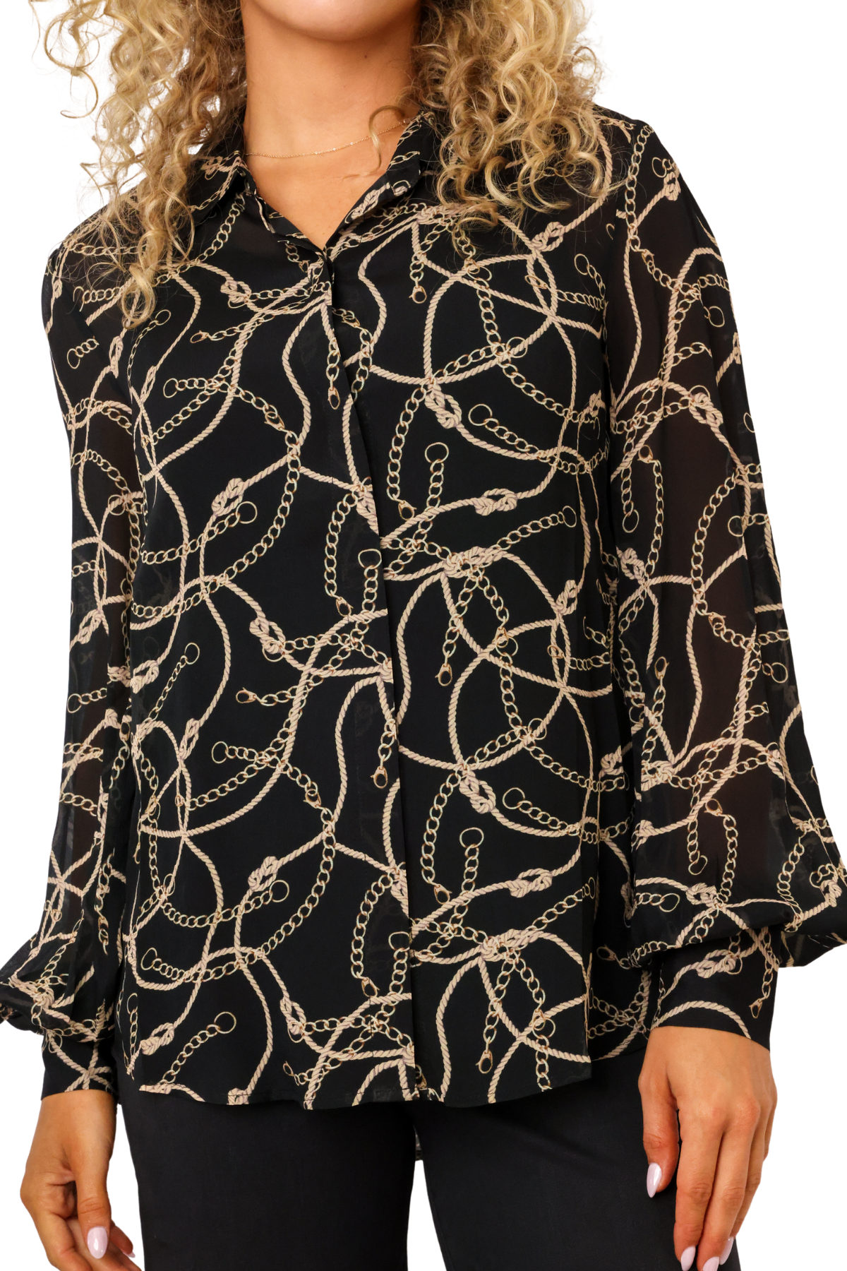 Generation Love Maxwell Rope Georgette Blouse