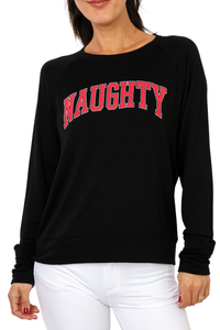 Naughty Lightweight Fleece Pullover Sweater