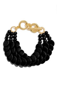 Beaded Layered Toggle Bracelet