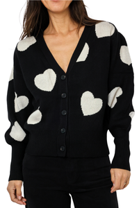 Heart Button Down Cardigan