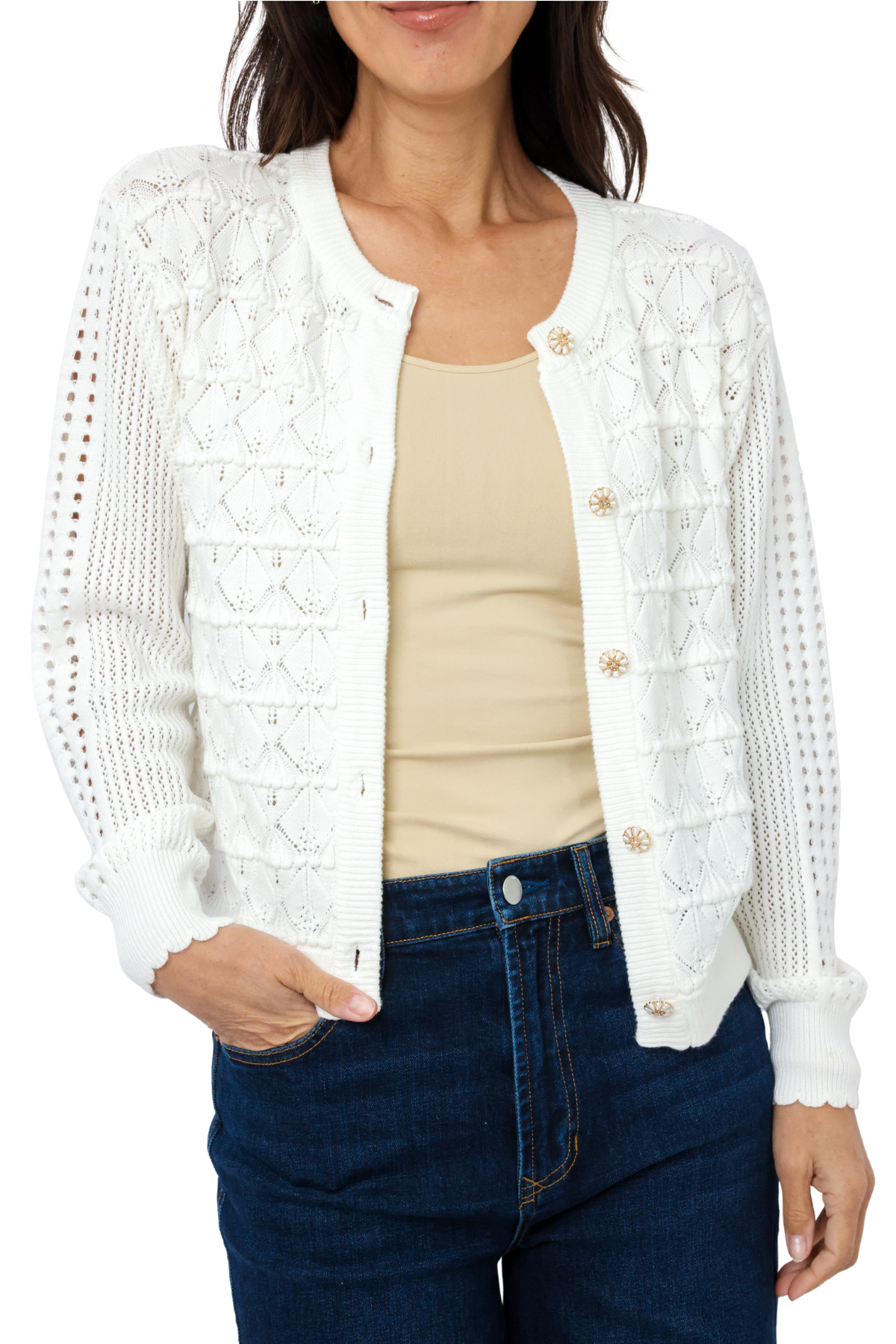 Knit Patterned Cardigan