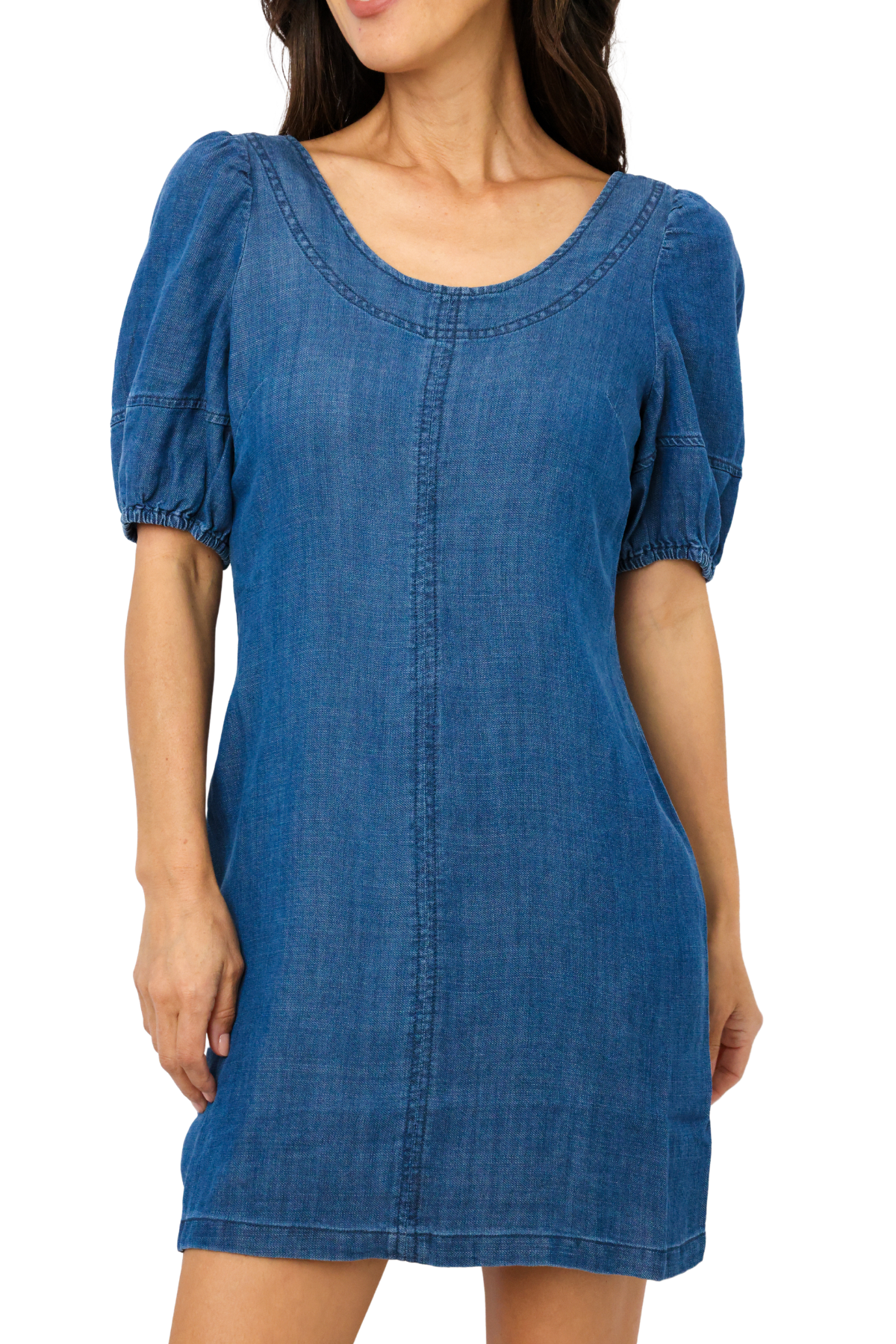 Puff Sleeve Mini Dress