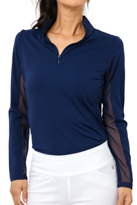 IBKUL Long Sleeve Mock Neck Top
