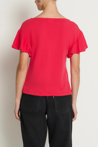 Nation Ltd Emmy Flutter Sleeve Top