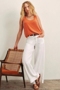 Sanctuary Linen Marine Wide Leg Pant