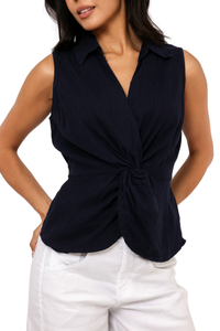 Kut Sara Linen Top