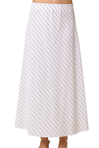 Lena Diagonal Stripe A-line Maxi Skirt