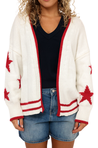 American Flag Knit Cardigan