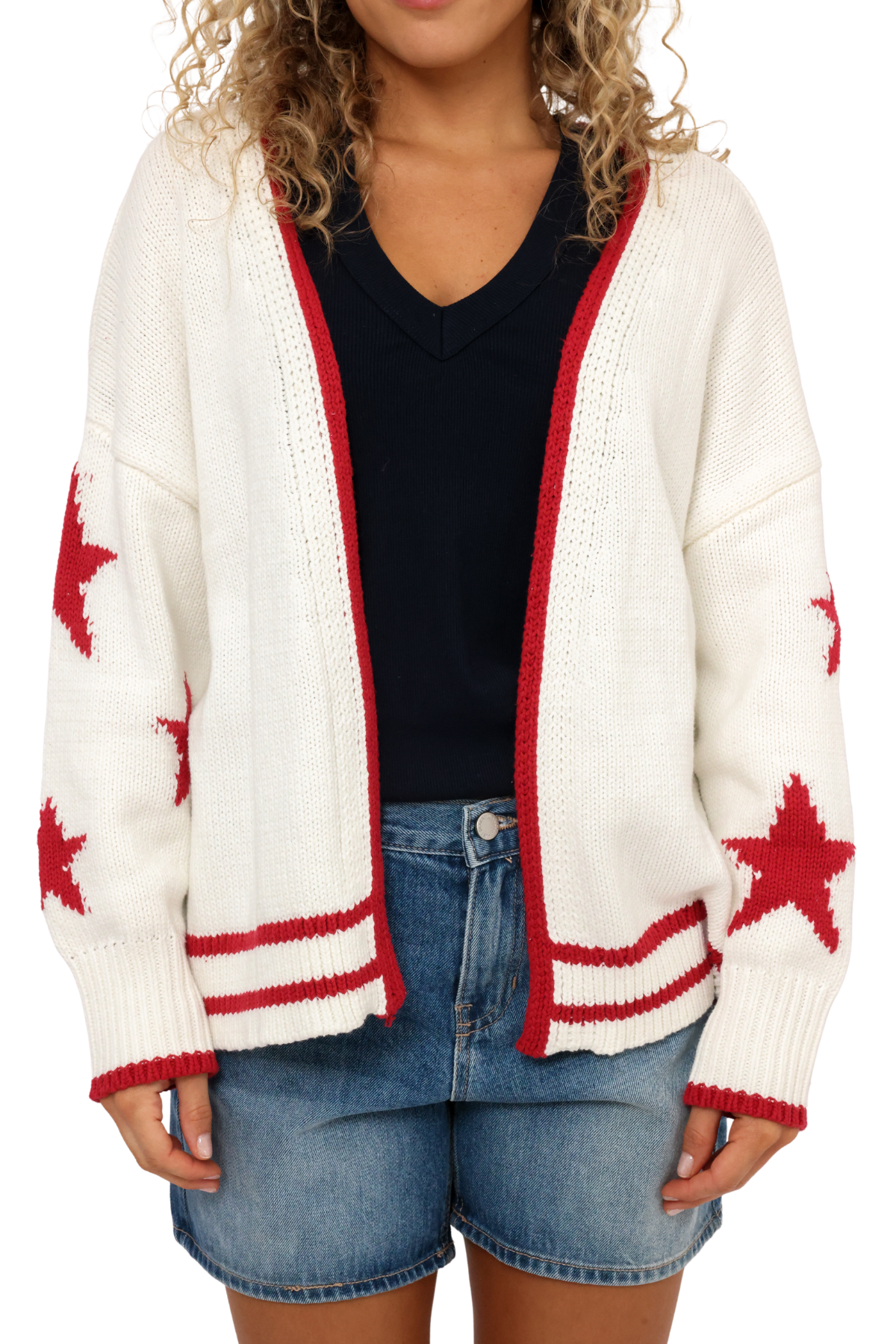 American Flag Knit Cardigan
