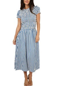 Gingham Midi Dress