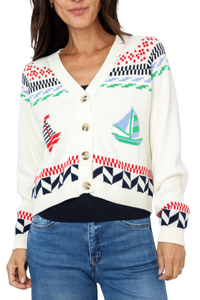 Marina Nautical Cardigan